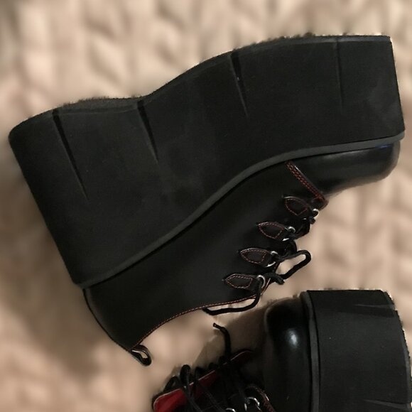 Demonia KERA-15 - Rare 2010 -Oxford Platform - Black w/Red- Lace-Up - NEW in Box - Picture 10 of 16
